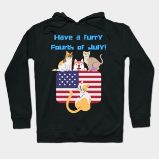 Have a Furry Fourth of July Independence Day Patriotic Animal Cat Dog Lover Gifts Hoodie